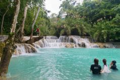 Slow Boat to Pak Ou Caves, Elephant Experience and Kuang Si Falls Fullday