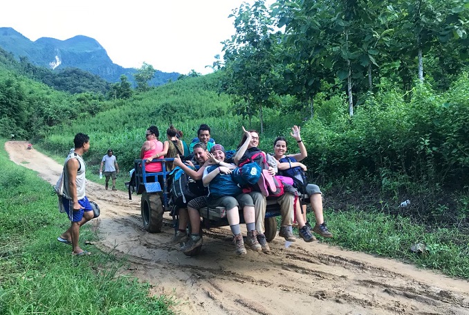 Nong Khiaw Biking and Kayaking to Waterfall 2D/1N Package Tour